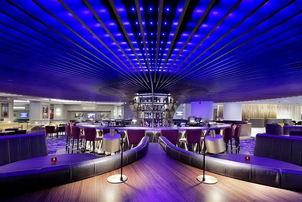 SonaSpray fcx applied to ceilings in Hard Rock Hotel, London for Scott Brownrigg. Image ©Roberto Lara Photography