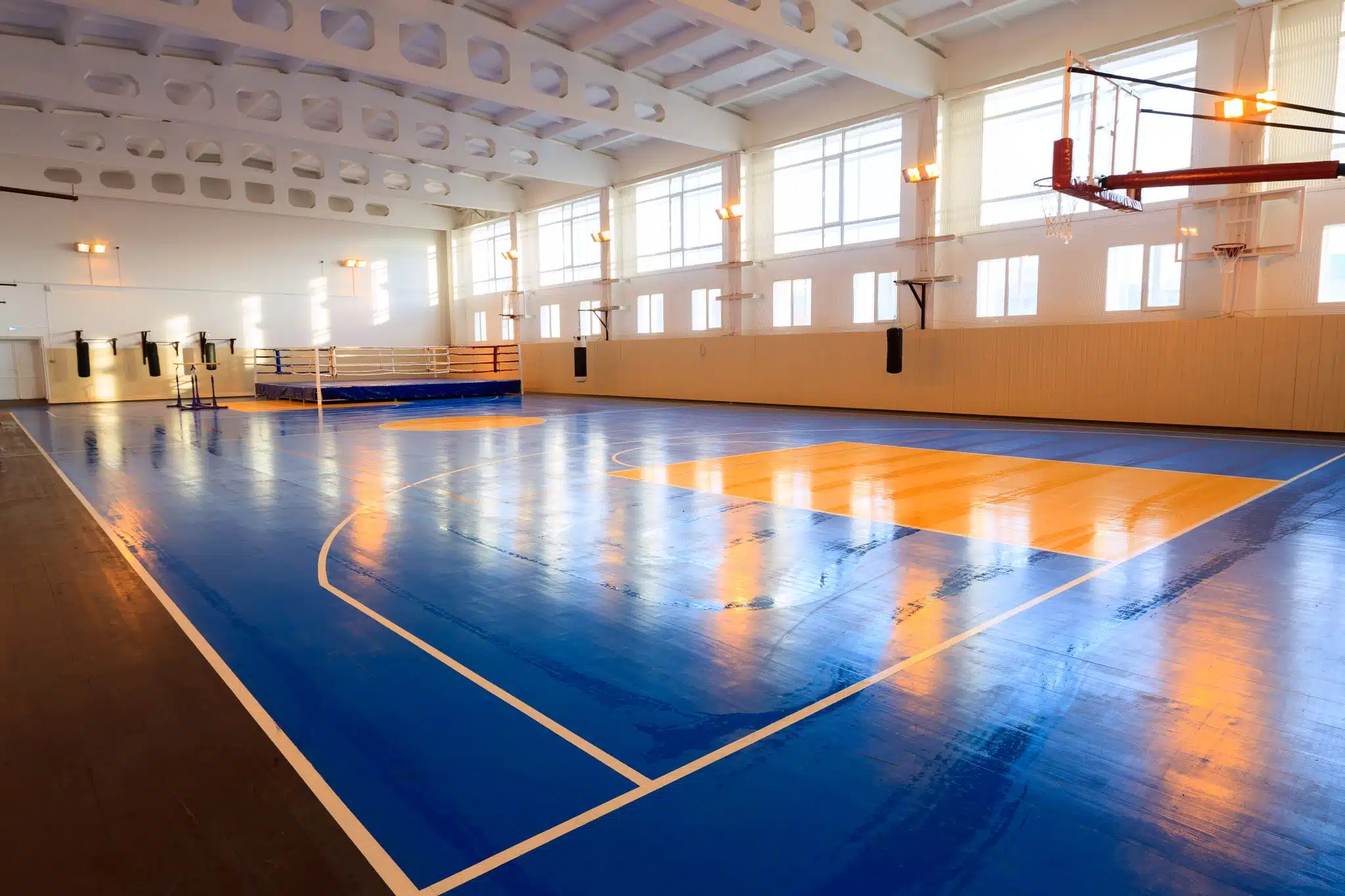 Sports,Hall,For,Playing,Sports,And,Boxing.