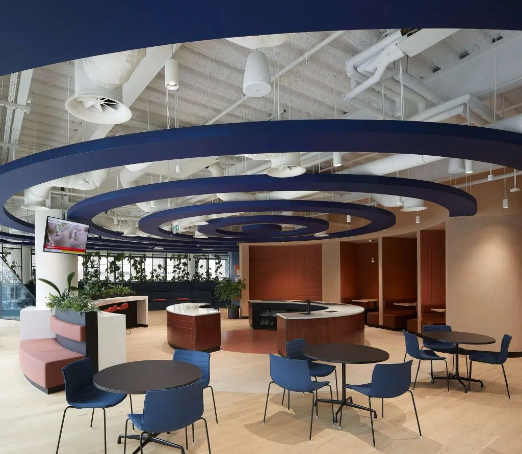 SonaSpray K-13 acoustic ceiling spray (ph: by Hufton+Crow)